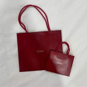 Cartier shopping bags
